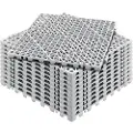 Vevor sammenlåsende drængulvmåtte 12" x 12" PVC skridsikre gulvfliser 12 stk.
