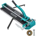 Vevor 31 tommer/800 mm fliseskærer Dobbelte skinner og beslag Manuel fliseskærer 3/5 tommer kappe med præcis laser Manuel fliseskærer Værktøj til præcisionsskæring