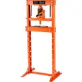 Vevor hydraulisk, 12 tons H-ramme gulv, stemplingsplader, justerbar arbejdsbordhøjde til bøjning eller udretning af metal, garager eller husværkstedspresse, orange