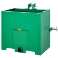 Vevor 3-punkts ballastboks, 800 lbs kapacitetskoblingsballastboks, standard 2 tommer koblingsmodtager, traktorballastboks med 5cu.ft volumen, kraftigt stål, passer til kategori 1 traktortilbehør, grøn
