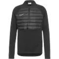 Nike Academy Winter Warrior Therma-FIT-fodboldtrøje med 1/2 lynlås til mænd - sort