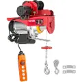 Vevor 800 kg/1700 lbs elektrisk trolleytalje 1300 W elektrisk talje med spil dobbelt 12 m/40 fod, elektrisk talje Elektrisk gaffeltruck stålpalleholder håndtag garagetalje
