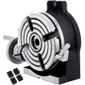 Vevor 150 mm/5,9 tommer lodret og vandret roterende bord, 150 mm delehoved rundt roterende arbejdsbord fræsemaskine indekssystem justerbar skrue 5,9 tommer deleplade indekssystem
