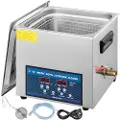 Vevor 10L Ultralydsrenser Dobbeltfrekvens Ultralydsrensemaskine med Varmelegeme Smykkerenser til Smykker Brillering Proteseplade Kredsløbskort 28/40KHz