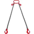 Vevor 5/16" x 6" kædeslynge 2 ben G80-løftekæde med gribekroge 6600 lbs