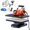 Vevor Heat Press Machine 12x15in 5in1 Sublimation Transfer T-shirt tallerken krus kop