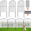 Vevor havehegn, intet gravehegn 24''(H)x13''(L) dyrebarrierehegn, underjordisk dekorativ havehegn med 2 tommer spidsafstand, metalhundehegn til gården og udendørs gårdhave, 28 stk.