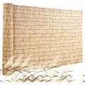 Vevor Naturligt rørhegn, 1,5 m x 5 m, rørnetsgardin til balkon, rørnetsgardin i rulle til udendørs baghave, dekorativt hegn til havehegn, skillevæg, privatlivsgardin