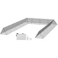 Vevor Kyllingetunneler, 236,2 x 157,5 x 24,2 tommer (LxBxH) Kyllingetunneler til haven, Bærbare kyllingetunneler til udendørs brug med hjørnerammer, 2 sæt, Velegnet til kyllinger, ænder, kaniner