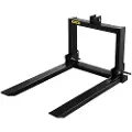 Vevor 3-punkts trækpallegaffel 2000lbs, gaffeltilbehør til kategori 1 traktor, 25,5''x22''x41'', ståltraktor tilbehør til tungt udstyr, til traktor, minilæsser