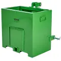 Vevor ballastboks 3-punkts kategori 1 traktor, 800lbs kapacitet hitch ballastboks, til 2'' hitchmodtager, traktor ballastboks med 5cu.ft volumen, kraftigt stål, grøn