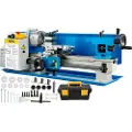 Vevor 7x14 tommer metaldrejebænk 50-2500 o/min 550W mini-bænkdrejebænk 0,75 hk variabel spindelhastighed fræsemaskine til mini-præcisionsdelebearbejdning nylongear