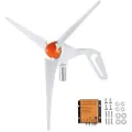 Vevor 500W vindmøllegenerator, 12V vindmøllesæt, 3-bladet vindkraftgenerator med MPPT-controller, justerbar vindretning og 2,5 m/s startvindhastighed, velegnet til hjem, gård, autocampere, både