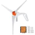 Vevor 500W vindmøllegenerator, 24V vindmøllesæt, 3-bladet vindkraftgenerator med MPPT-controller, justerbar vindretning og 2,5 m/s startvindhastighed, velegnet til hjem, gård, autocampere, både