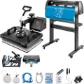Vevor 5-i-1 digital 15"x12" varmepresse og 34" vinylskærer med Signmaster-software