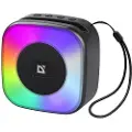 Mtp Products Defender Enjoy 30 bærbar Bluetooth 5.3-højttaler med LED-baggrundsbelysning - sort