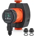 Vevor LPS25-8BP-180 Varmtvandsrecirkulationspumpe, 220V, 60W 67 L/min Højeffektiv cirkulationspumpe, EMC Automatisk vandcirkulationspumpe 38 mm (1,5") Gevind NPT Cirkulationspumpe til Vandvarmersystem