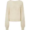 Pepe Jeans Pepe Jeanstil kvinder. PL702231 Helen Wrap-jumper off-white (S), Hvid, Casual, Polyester