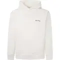 Pepe Jeans Pepe Jeanstil mænd. PM582725 Sweatshirt Somerton hvid (L), Casual, Økologisk bomuld, Bæredygtig