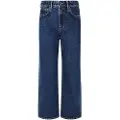 Pepe Jeans Pepe Jeanstil kvinder. PL204731CU0 Lige jeans Uhw blå (29/30), Casual, Bomuld, Denim, Bæredygtig