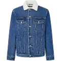 Pepe Jeans Pepe Jeanstil mænd. PM403044ED5 Almindelig jakke Dlx blå (XXL), Casual, Denim, Økologisk bomuld, Bæredygtig