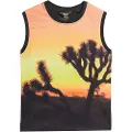 Superdry Superdrytil kvinder. W6011959A Tank top med orange undertryk, sort (L), Casual, Bomuld, Uden ærmer/stropper