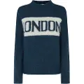 Pepe Jeans Pepe Jeanstil kvinder. PL702227 Hilda marineblå trøje (XS), Casual, Polyester