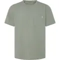 Pepe Jeans Pepe Jeanstil mænd. PM509434 Mans T-shirt grøn (XL), Casual, Bomuld, Korte ærmer, Bæredygtig