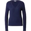 Tommy Hilfiger Tommy Hilfigertil kvinder. WW0WW44987 Fin marineblå trøje (M), Casual, Økologisk bomuld, Bæredygtig