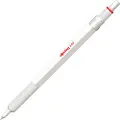 Rotring 600 metallisk kuglepen | Mellemspids | Sort blæk | Perlehvid tønde med skridsikkert riflet greb | Genopfyldelig | 1 stk