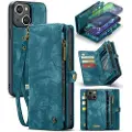 CASEME iPhone 16 Caseme 008 2-i-1 Multifunktionel Pung - Blå