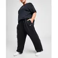 Nike Sportswear Phoenix Fleece-sweatpants med høj talje og brede ben til kvinder (plus size) - sort