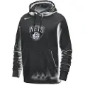 Nike Brooklyn Nets Club Nike NBA-pullover-hættetrøje til mænd - sort