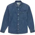 Tom Tailor 1037946 Pocket Denim Skjorte Med Lange ærmer