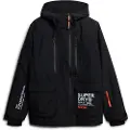 Superdry Superdrytil mænd. MS110178A Skijakke Ultimate Rescue sort (M), Sport, Sne, Genanvendt polister, Bæredygtig