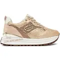 Liu Jo Liu Jotil kvinder. BF4007TX423S3400 Maxitræningssko i beige, pink, glitter og pailletter (40), 3-5 cm, Blonder, Casual