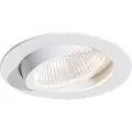 QAZQA Nedfældet spot hvid 9,5 cm inkl. LED 1300 lm dæmpbar IP65 - Gaius