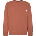 Pepe Jeans Pepe Jeanstil mænd. PM582696 Mans Crew Sweatshirt brun (S), Casual, Bomuld, Bæredygtig