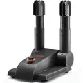 Vevor 180° foldbar skotørrer med 2 rør, bærbar støvletørrer med timer, støvlevarmere/tørretumbler med varmeblæser og PP (V0 flammehæmmende) til snestøvler, lædersko, lærredssko, sokker, sort og orange