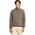 Timberland Timberlandtil mænd. TB0A2BF6BK11 Fleecejakke med 1/4 lynlås Cohas Brook brun (XXL), Casual, Bomuld