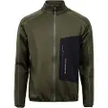 The Mountain Studio Tecno Grid T-neck Fleecejakke Med Fuld Lynlås