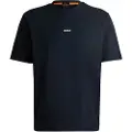 Hugo Boss BOSStil mænd. 50473278 T-shirt Chup navy (S), Casual, Bomuld, Korte ærmer, Blå
