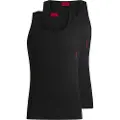 Hugo Boss HUGOtil mænd. 50469778 Pack 2 Logo undertrøjer sort (XL), Afslappet, Bomuld