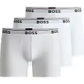 Hugo Boss BOSStil mænd. 50475282 3 pakker 3P Power hvide boksershorts i 3P Power (M), Afslappet, Bomuld