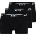 HUGO BOSS BOSStil mænd. 50475274 Pakke med 3 moderne boxershorts, sort (XXL), Afslappet, Bomuld