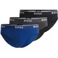 Hugo Boss BOSStil mænd. 50475273 3-pak Power Briefs Blå, Navy, Grå (S), Afslappet, Bomuld