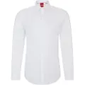Hugo Boss HUGOtil mænd. 50484023 Kenno skjorte hvid (41), Casual, Bomuld, Lange ærmer