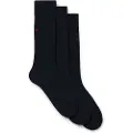 Hugo Boss HUGOtil mænd. 50493253 Pakke med 3 marineblå sokker (43-46), Afslappet, Bomuld