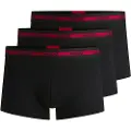 Hugo Boss HUGOtil mænd. 50492375 3-pak Triplet Planet sorte boxershorts (M), Afslappet, Bomuld
