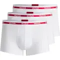 Hugo Boss HUGOtil mænd. 50492375 Pakke 3 hvide Triplet Planet boxershorts (XXL), Afslappet, Bomuld